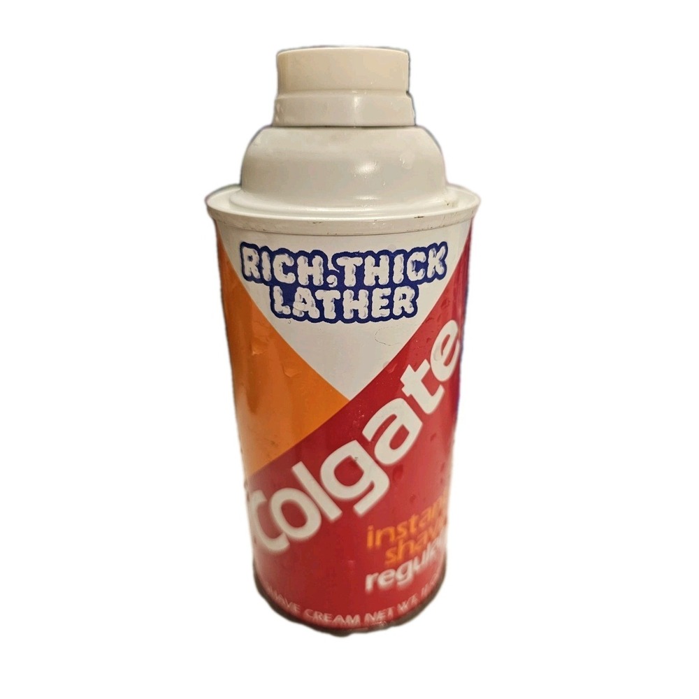 Vintage New Old Stock Colgate Regular Shave Cream Shaving Foam 6.25 oz.‎